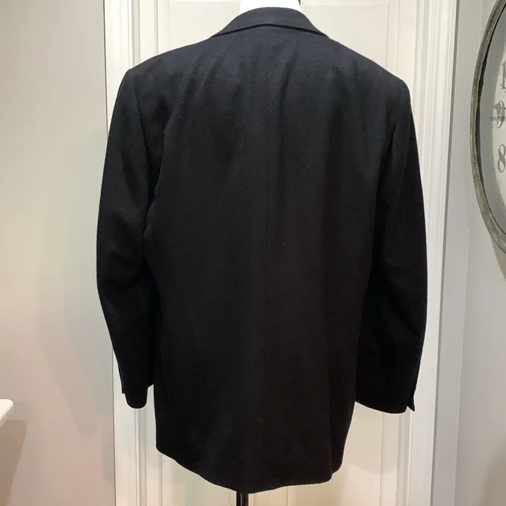 Pavone sz 44R  pure cashmere black sport coat/blazer/jacket